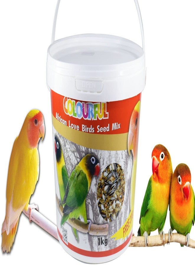 COLOURFUL ® - Natural & Healthy Premium Bird Food | Seed Mix (African Love Birds, 1 Kg+200 G Free),All Life Stages - Image 1